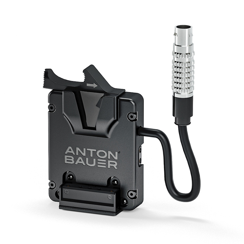 Anton Bauer Micro V-Mount Bracket with P-Tap & Rundsteckverbinder