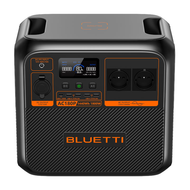 BLUETTI AC180P Tragbare Powerstation 1800W 1440Wh - Teilnahmebedingungen*