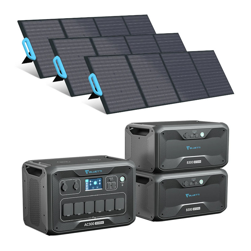 BLUETTI AC300 + 2x B300 + 3x PV120 Stromaggregat Solar