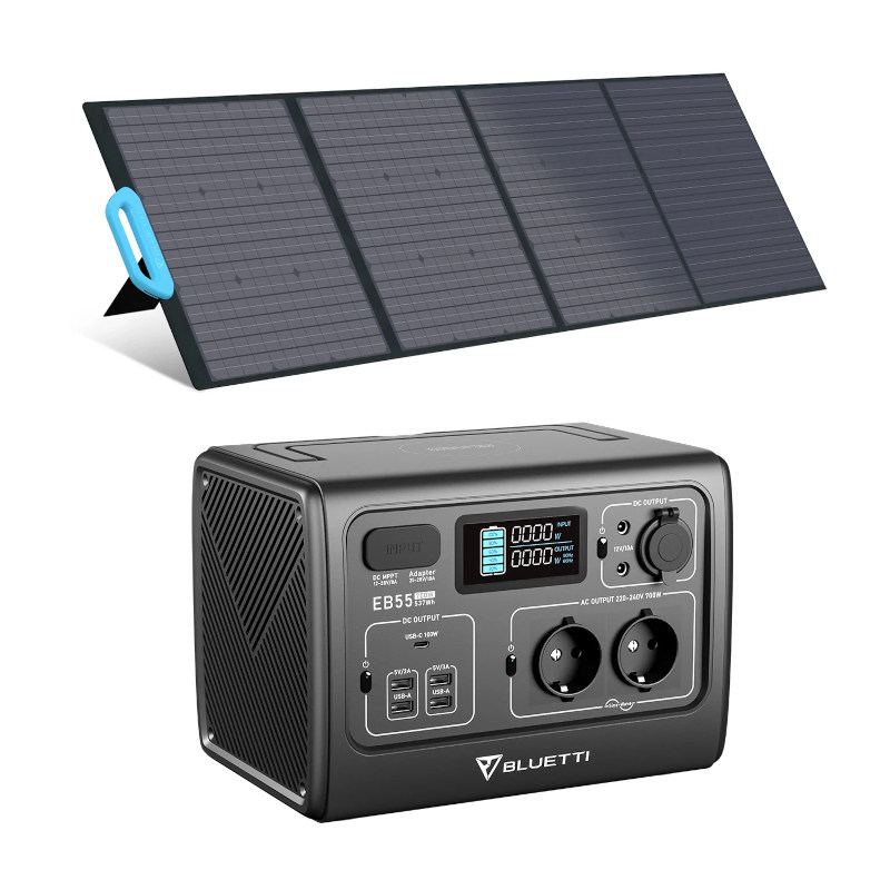 BLUETTI EB55 + PV200 Stromaggregat Solar