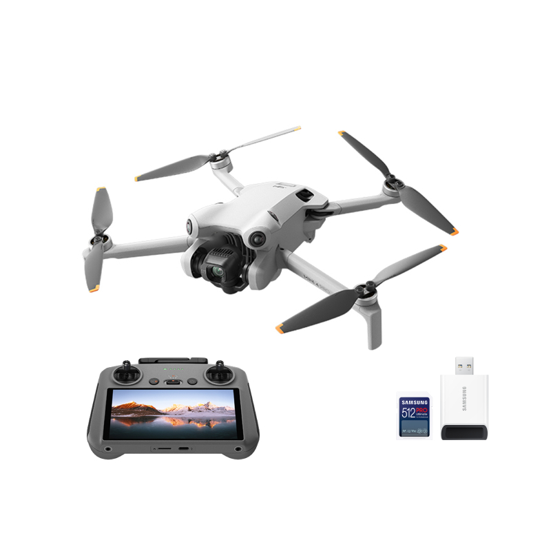 DJI Mini 4 Pro - DJI RC 2 + SAMSUNG PRO Ultimate SD-Speicherkarte - 512 GB