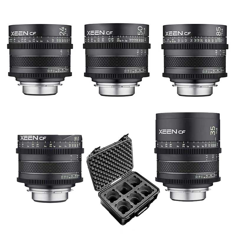 XEEN CF Komplett-Set 5x Canon EF mit Koffer