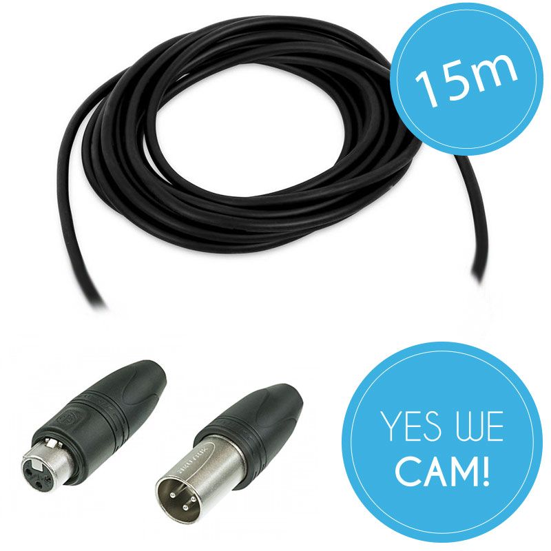 XLR-Kabel 15 Meter - 3-polig